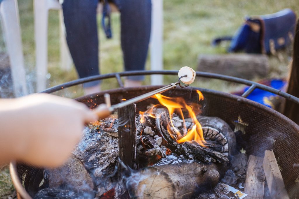 Cooking at camp